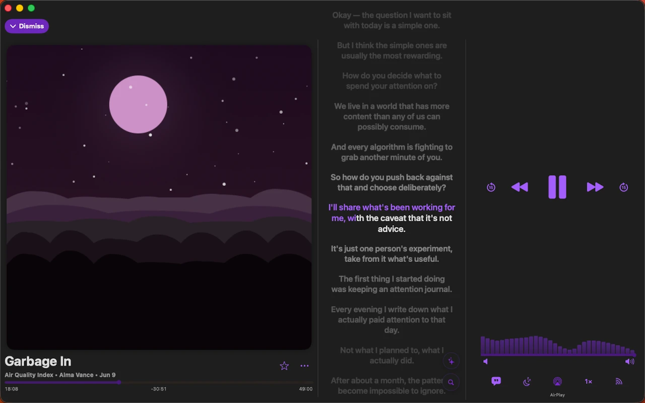 GilloCast on Mac: Made for the episode